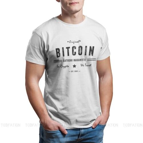 Original Satoshi BTC Crypto Special TShirt Bitcoin Cryptocurrency Miners Meme Top Quality Creative Graphic T Shirt Stuff