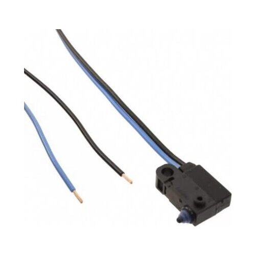 Original car door lock micro switch ultra small waterproof switch is normally open wire protection cover Omron D2HW-C203MR