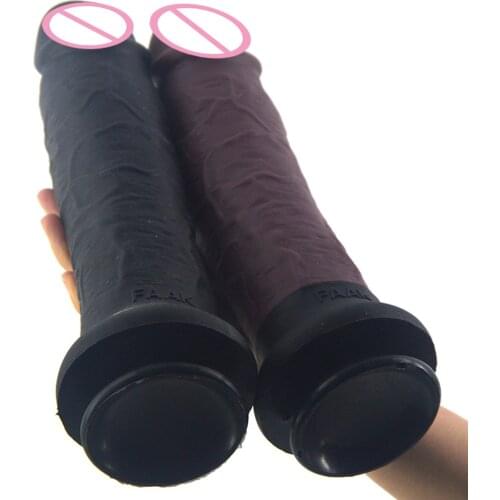 FAAK Realistic Big Dildo for Women Long Dildos Lesbian Sex Toy Huge Inflatable Dildo Silicone Vibrator G Spot Big Cock Huge