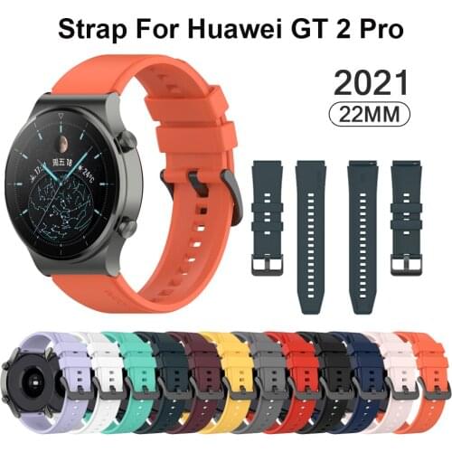 22mm Official Silicone Band For Huawei Watch Gt 2 Pro Sport Original Watchband For Huawei Gt2 Pro Wristband Replacement Bracelet