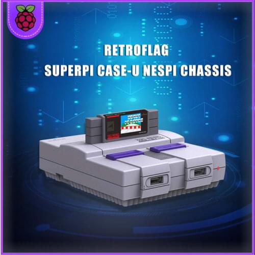 Retroflag SUPERPi CASE-U con ventilador coelling + disipador de calor para Raspberry Pi 3B Plus (3B +)/3B