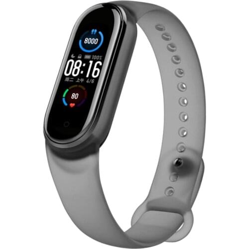 TPU Wristband Bracelet For Xiaomi Mi Band 5 4 3 Bracelet Transparent Silicone Wrist Strap For Xiaomi 3 4 Band Smart Wristband