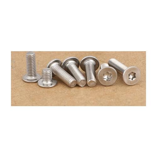 50pcs M2 stainless steel Torx flat head screws T&TX CM thin HD notebook digital screw mechanical bolt 4mm-12mm long BOLTS