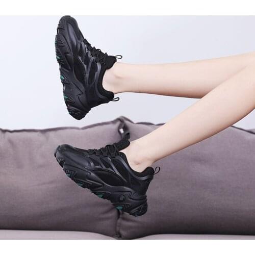 Vulcanized shoes chunky coach basket thick-soled womens sports shoes womens casual shoes
