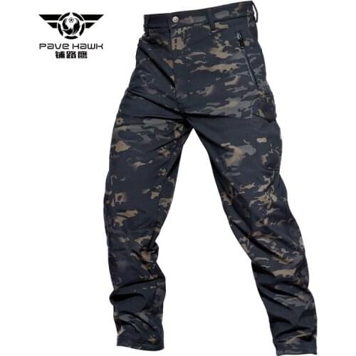 High quality 2021 Fashion Autumn winter Thermal Thicken Soft shell TAD sharkskin Wind proof Camoflage tactical military pants