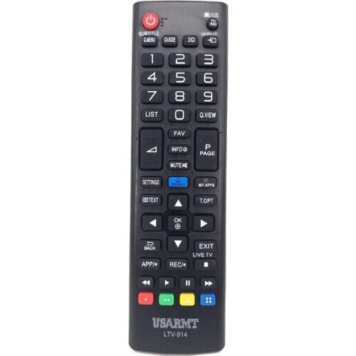USARMT New Replacement Remote Control LTV-914 For LG AKB73715634 AKB73715679 3D Smart TV LN577S
