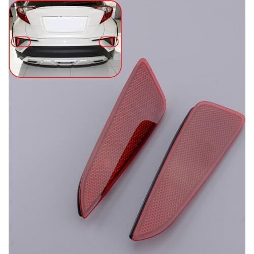 1Pair Car LED Rear Bumper Brake Reflector Fog Light Housing Fit For Toyota C-HR CHR 2016 2017 2018 2019