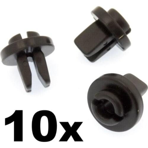 10x For Honda Plastic Screw Grommet Clip for Mounting Wing, Wheel Arch Trim & Bumper