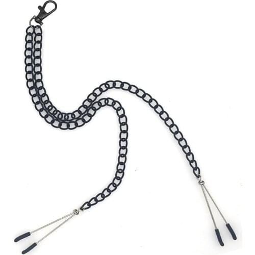 2 Colour Metal Chains Nipple Clamps Sex Toys Nipples Clips Adult Games For Couples Flirt Slaves Game Bdsm Bondage Exotic