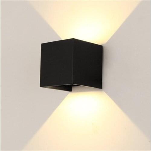 Aluminum Outdoor Wall Lamp Waterproof Adjustable Upper Lower Luminous Light