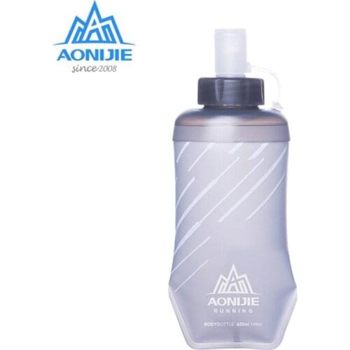 AONIJIE TPU Soft Flask 420ml Hydration Sports Water Bottle BPA Free For Outdoor Camping Trail Running Marathon Jogging SD23