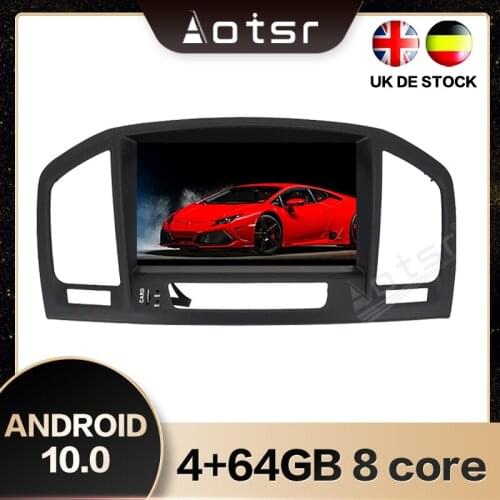 AOTSR For Opel Vauxhall Insignia 2008-2013 Android 10.0 one din Car GPS Player Radio PX6 Navigation Multimedia Player