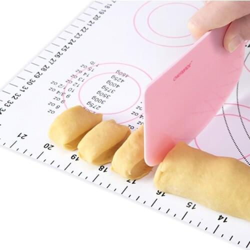 CHEFMAD Pink Kitchen High Temperature Resistant Non-slip Silicone Pastry Board Biscuit Moon Cake Kneading Board Baking Tool