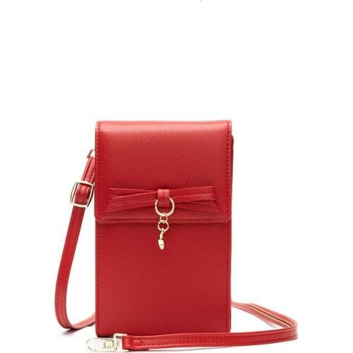 Women Mini Shoulder Bag Small Crossbody Mobile Phone Bag Cute Money Bag Pu Leather Portable Card Holder