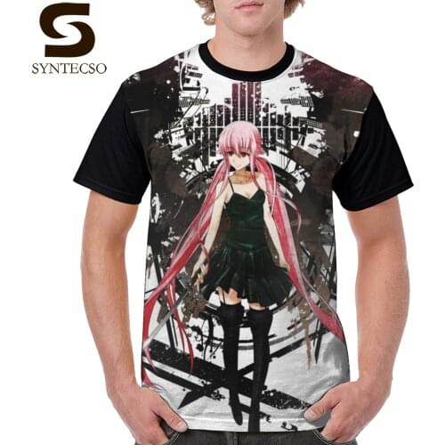 Mirai Nikki T Shirt Gasai Yuno Anime Future Desolation Anime T-Shirt Short Sleeve Mens Tee Shirt Polyester Tshirt