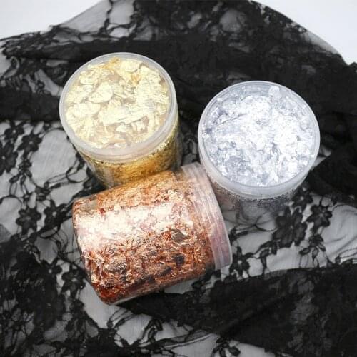 Boxed Imitation Gold/Sliver/Copper Foil Art Craft Paper Leaf Leaves Sheets Bulk Foil Paper Gilding DIY Nail Flake Art Decor