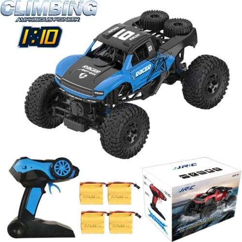 JJRC Q96 Amphibious RC Car 1:10 Scale 4WD Off Road Drift Remote Control Racing Car All Terrain Waterproof Truck RTR Model Vehicl