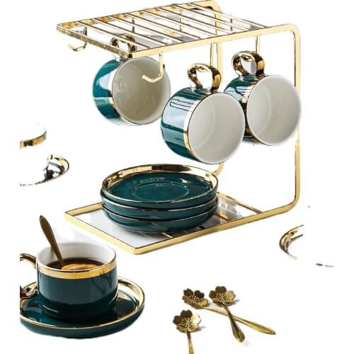 Coffee Set Set European Light Luxury Exquisite High-End Ins Style Household Ceramic Afternoon Tea Cup