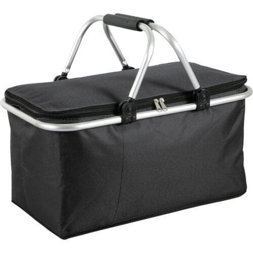 Picnic Basket Folding Large Capacity Waterproof Lunch Bag Portable Tote Lunch Storage Bag Insulation Ice Pack Outdoor Picnic Bag