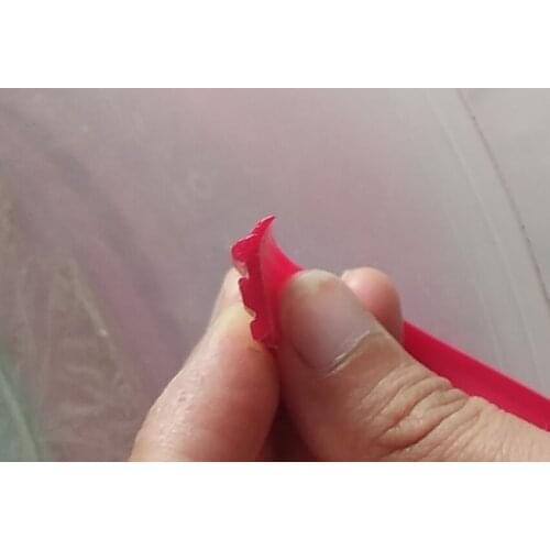 Red guide way wipers, red polyurethane only