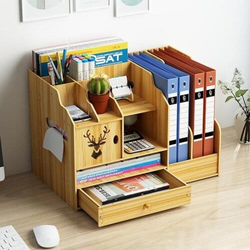 Multifunctional Desktop Office Organizer Storage Box Pen Pencil Box Jewelry Makeup Holder Stationery Black Office Storage Rack