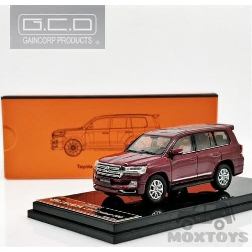 GCD 1:64 Toyota Land Cruiser LC200 Red/Gray Diecast Model Car