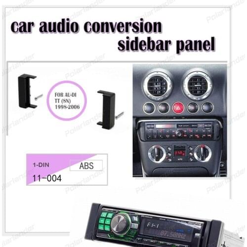 Modification bracket navigation original car interior colors black FOR AU-DI TT (8N) 1998-2006 1-DIN ABS material