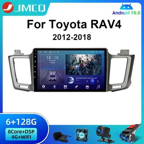 JMCQ Android 10 6G+128G 2din Car Radio Multimidia Video Player For Toyota RAV4 RAV 4 2012-2018 Navigation GPS WIFI Head Unit DSP