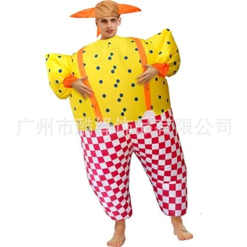 Mascot Clown Inflatable Clothing Dinosaur Adult Animal Cartoon Doll Clothing Halloween Christmas Fancy Party Props