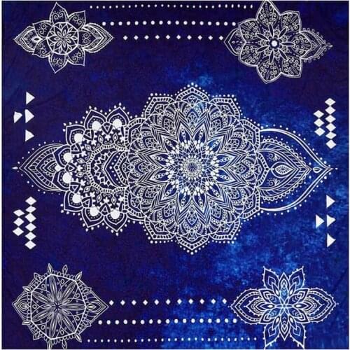 Beach Towels, Bohemian Mandala Wall Hanging Tapestry Bedspread Beach Towel Table Blanket (150x150CM, F)