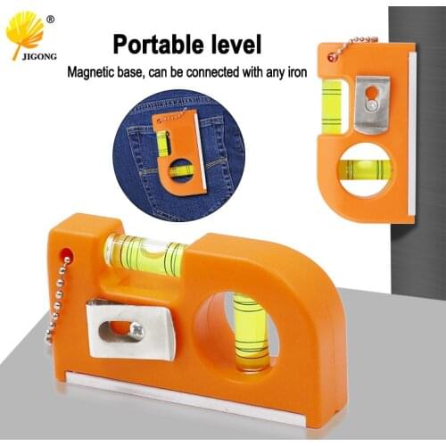 Mini Portable Belt Type Mini Zip Level Spirit Level Magnetic Level Aluminum Alloy Balance Level