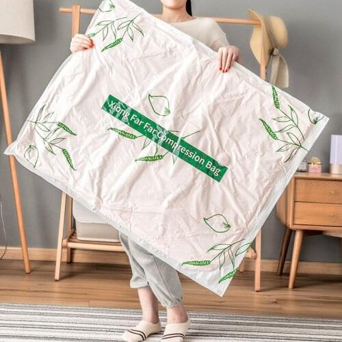 Portable Vacuum Bag Storage Organizer Clothes Organizer Seal Compressed Travel Saving Space Bags Package for Quilt Blanket Shirt