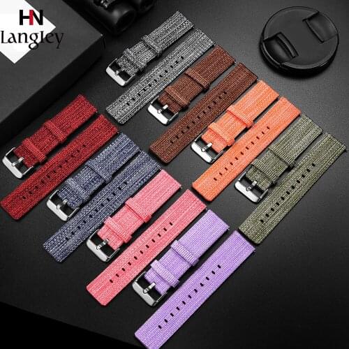Breathable Nylon Watchband For Samsung Gear S2 S3 Frontier Galaxy watch 42 46mm Straps Huawei Watch 1 2 Wristband 18 20 22 24mm