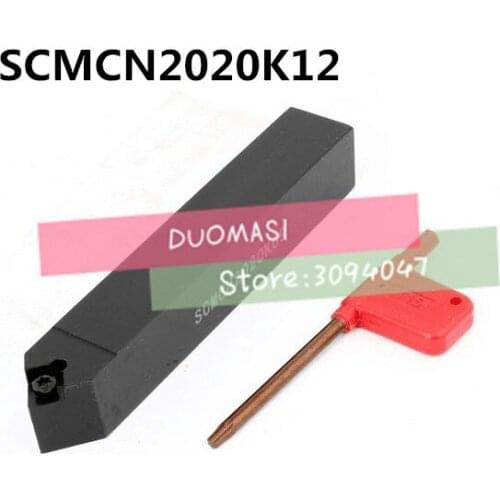 SCMCN2020K12 Toolholder 20*20*125MM CNC turning tool holder, 50 degrees External turning tools, Lathe cutting tools