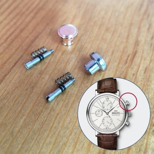 Steel watch pusher button for IWC Portofino Family chronograph automatic watch IW3910 watch parts tools
