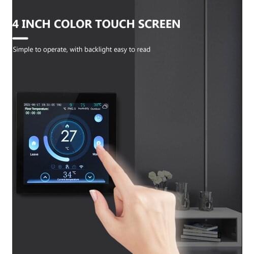 Wi-Fi Smart Thermostat Programmable Thermostat Schedule APP Remote Control Voice Control Compatible with Assistant Controller