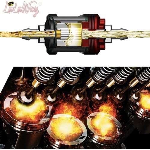 Universal 1/4" Metal Gas Inline Fuel Filters with Strong Magnet for Below 600cc motorcycles Street Bike,High Performance