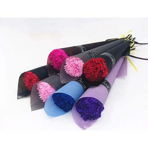 1pc Soap Rose Artificial Flower Girl Friend Valentines Day Gift Anniversary Flower Single Fake Rose Soap Flower Wedding Decor