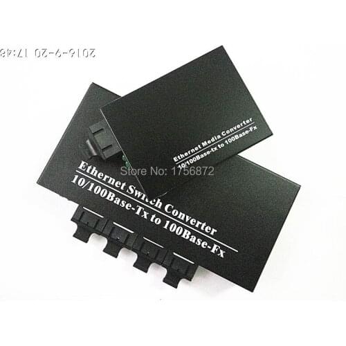 10/100Mbps Fiber Optic Media Converter 4 CH*SC 1 CH*RJ45 Netlink Converter 1 CH*SC 1 CH*RJ45 Fiber Optic Transceiver 1 Pair