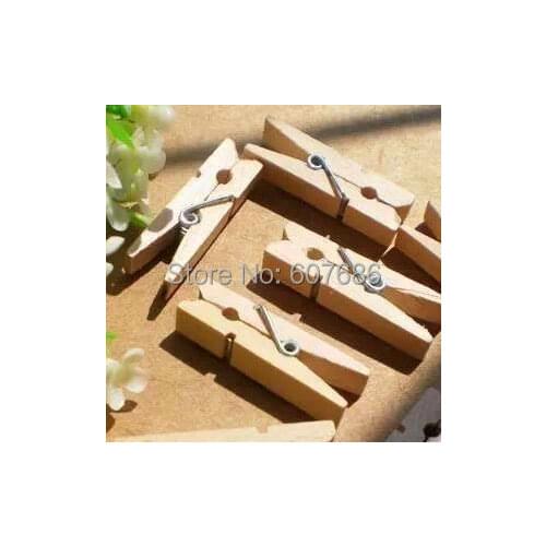 1000 Pieces Mini Wooden Clothespins Clothes Pins 3.5*0.7cm Natural Wood Spring Clip Pegs For Photo Paper Craft Toy Free Shipping