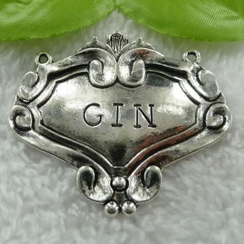 32 pieces antique silver nice connector 55x49mm #573