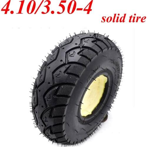 4.10/3.50-4 Solid Tire 3.00-4 Explosion Proof Filled Tire Amusement Vehicle Warehouse Trolley Scooter Non Pneumatic Tire