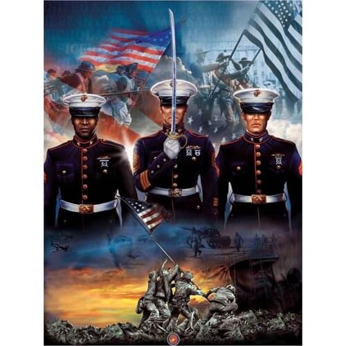 5D DIY Full Round/Square Diamond Painting Holy Soldiers 3D Embroidery Cross Stitch Rhinestone Mosaic Home Decor Art Yc982