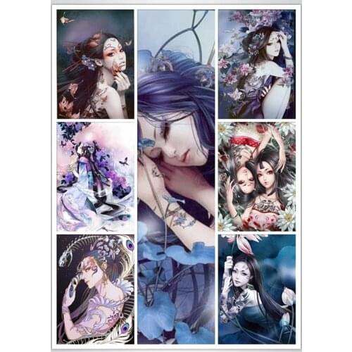 5D Diy diamond painting Japanese geisha Beauty picture of Full Drill diamond embroidery cross stitch mosaic Home Christmas Gift