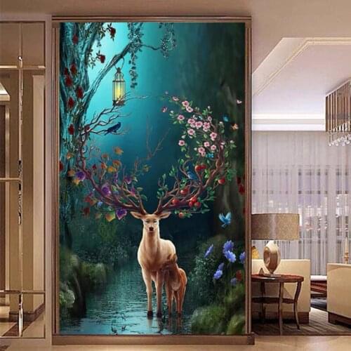 New 5D diy AB diamond painting animal deer hot sale new full diamond cross stitch bead embroidery home decoration christmas gift