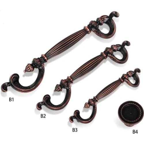 American wardrobe pull knobs Modern simple drawer handles European cabinet handles Furniture hardware 5"Wine cabinet door handle