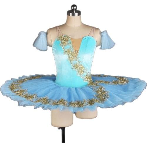 BLL434 Girls FLower Fairy Ballet Tutu Performance Ballet Costumes Sleeping Beauty Pancake Tutu Costume