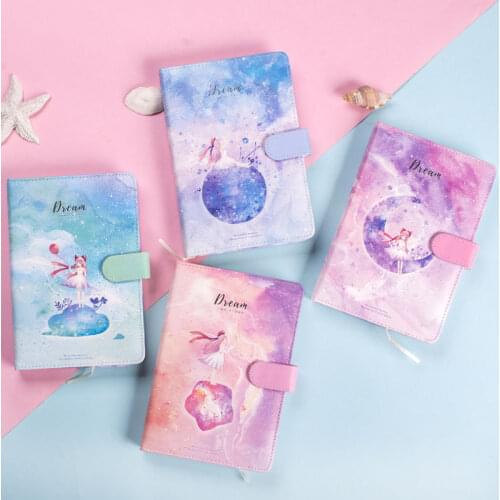 Dream Star Notebook A5 Creative Colorful Pages Illustration Hand Drawn Notepad Sketchbook Diary Journal School Stationery Gift S
