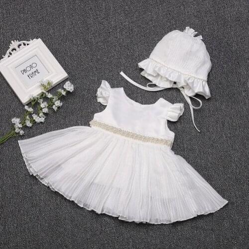 Baby Christening Dresses Girls first Birthday Chiffon dress for baby Girl Toddler Newborn Infant Baptism Clothing 0-24 Months