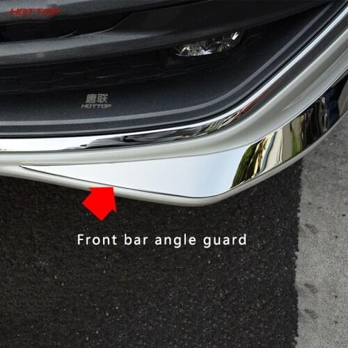 For Toyota Avalon 2019 2020 Front Bumper Corner Protector Stainless Steel Front Shovel Mirror Bright Strip Decorative Exterior
